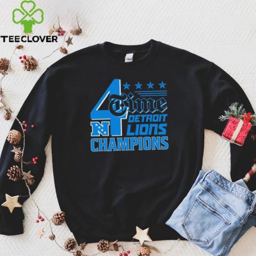 4 Time NFC Division Championships Champions Detroit Lions hoodie, sweater, longsleeve, shirt v-neck, t-shirt