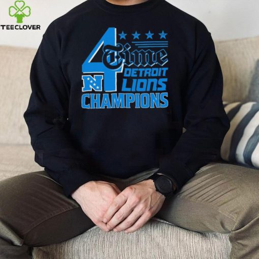 4 Time NFC Division Championships Champions Detroit Lions hoodie, sweater, longsleeve, shirt v-neck, t-shirt