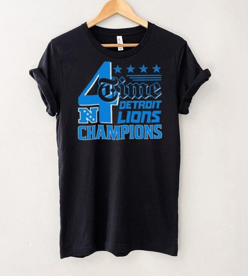 4 Time NFC Division Championships Champions Detroit Lions hoodie, sweater, longsleeve, shirt v-neck, t-shirt