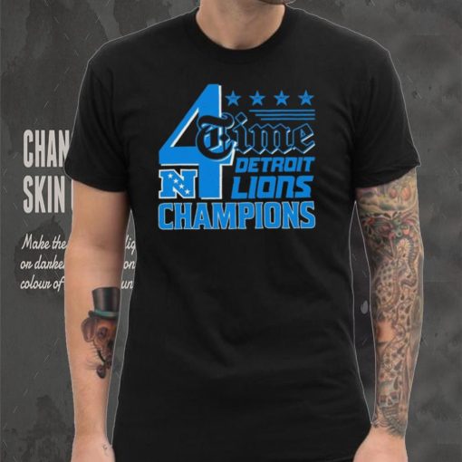 4 Time NFC Division Championships Champions Detroit Lions hoodie, sweater, longsleeve, shirt v-neck, t-shirt