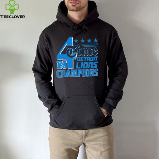 4 Time NFC Division Championships Champions Detroit Lions hoodie, sweater, longsleeve, shirt v-neck, t-shirt