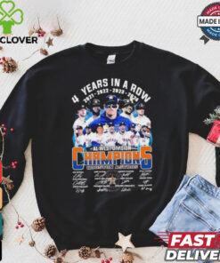 4 Years In A Row Houston Astros We Own The 2024 AL West Division Champions Signatures Shirt