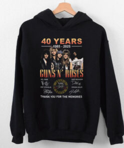 40 Years 1985 2025 Guns N’ Roses Thank You For The Memories T Shirt 2 40 Years 1985 2025 Guns N’ Roses Thank You For The Memories T Shirt