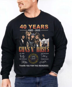 40 Years 1985 2025 Guns N’ Roses Thank You For The Memories T Shirt 3 40 Years 1985 2025 Guns N’ Roses Thank You For The Memories T Shirt