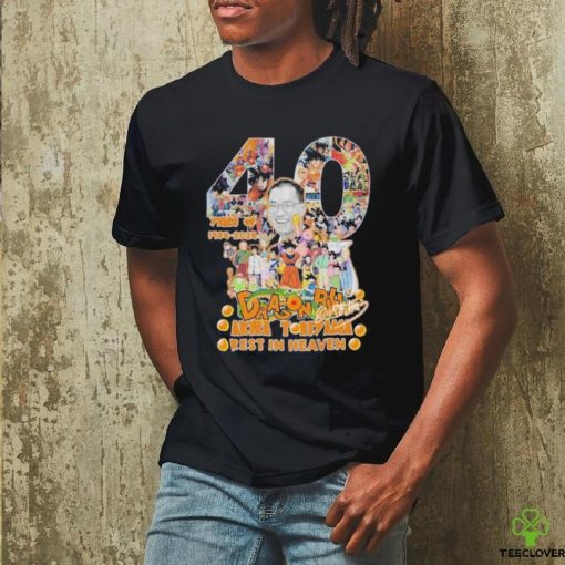 40 Years Of 1984 2024 Dragon Ball Akira Toriyama Rest In Heaven T Shirt