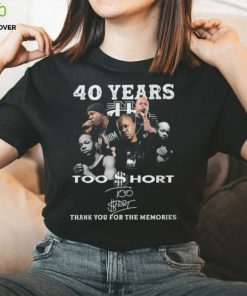 40 Years Too $hort Thank You For The Memories T Shirt 3 40 Years Too $hort Thank You For The Memories T Shirt