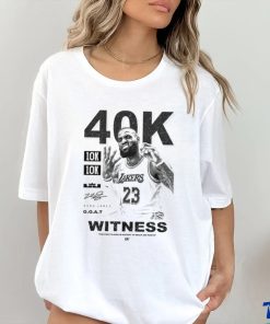 40K 10K 10K ZAKERS 23 2328 KING JARES G.O.A.T WITNESS shirt