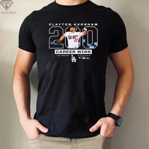 Clayton Kershaw Los Angeles Dodgers 200 Career Wins MLB Shirt