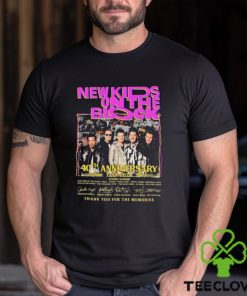 40th Anniversary Of New Kid On The Block 1984 2024 Thank You For The Memories Signatures Shirt