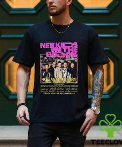 40th Anniversary Of New Kid On The Block 1984 2024 Thank You For The Memories Signatures Shirt