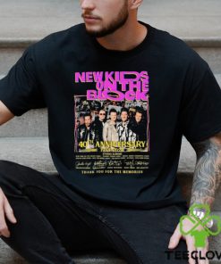 40th Anniversary Of New Kid On The Block 1984 2024 Thank You For The Memories Signatures Shirt