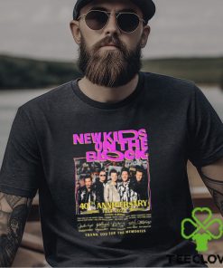 40th Anniversary Of New Kid On The Block 1984 2024 Thank You For The Memories Signatures Shirt