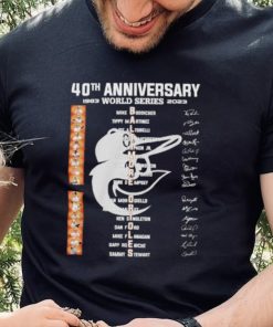 40th anniversary 1983 world series 2023 Baltimore Orioles signatures shirt