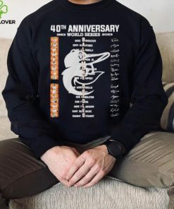 40th anniversary 1983 world series 2023 Baltimore Orioles signatures hoodie, sweater, longsleeve, shirt v-neck, t-shirt