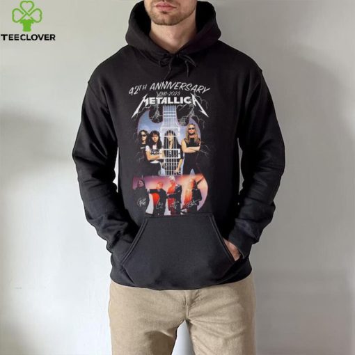 43th Anniversary 1981 2023 Metallica Signatures hoodie, sweater, longsleeve, shirt v-neck, t-shirt