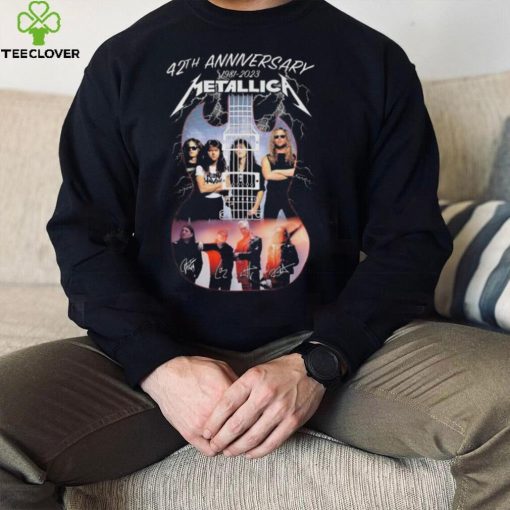 43th Anniversary 1981 2023 Metallica Signatures hoodie, sweater, longsleeve, shirt v-neck, t-shirt