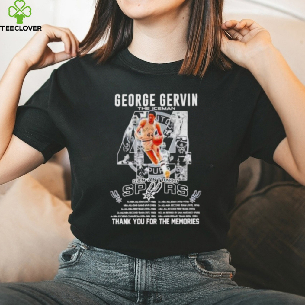 44 George Gervin The Iceman San Antonio Spurs Thank You For The Memories T Shirt 44 George Gervin The Iceman San Antonio Spurs Thank You For The Memories T Shirt