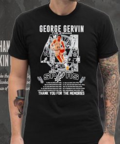 44 George Gervin the Iceman San Antonio Spurs thank you for the memories shirt