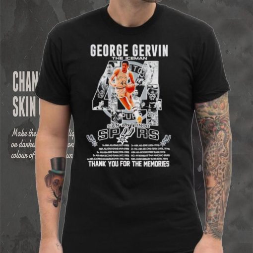 44 George Gervin the Iceman San Antonio Spurs thank you for the memories hoodie, sweater, longsleeve, shirt v-neck, t-shirt