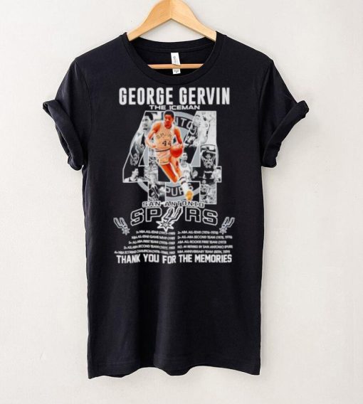 44 George Gervin the Iceman San Antonio Spurs thank you for the memories hoodie, sweater, longsleeve, shirt v-neck, t-shirt