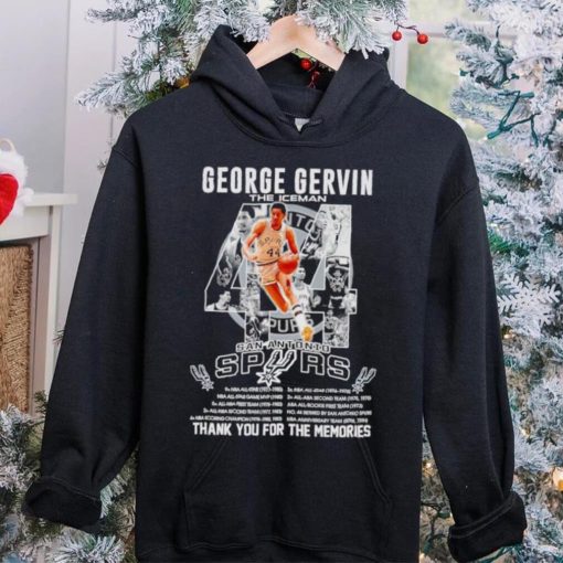 44 George Gervin the Iceman San Antonio Spurs thank you for the memories hoodie, sweater, longsleeve, shirt v-neck, t-shirt