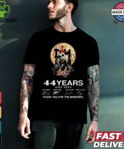44 year 1980 2024 thank you for the memories shirt