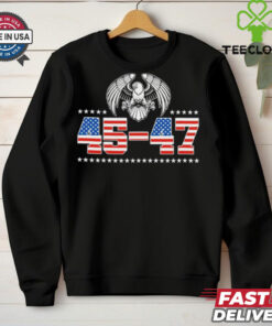45 47 Trump Wins 2024 Election Official Logo T Shirt
