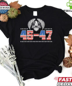 45 47 Trump Wins 2024 Election Official Logo T Shirt