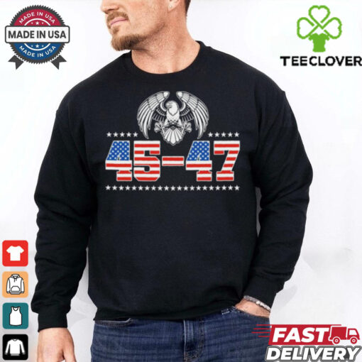 45 47 Trump Wins 2024 Election Official Logo T Shirt