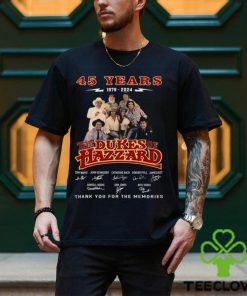 45 Years 1979 – 2024 The Dukes Of Hazzard Thank You For The Memories T Shirt