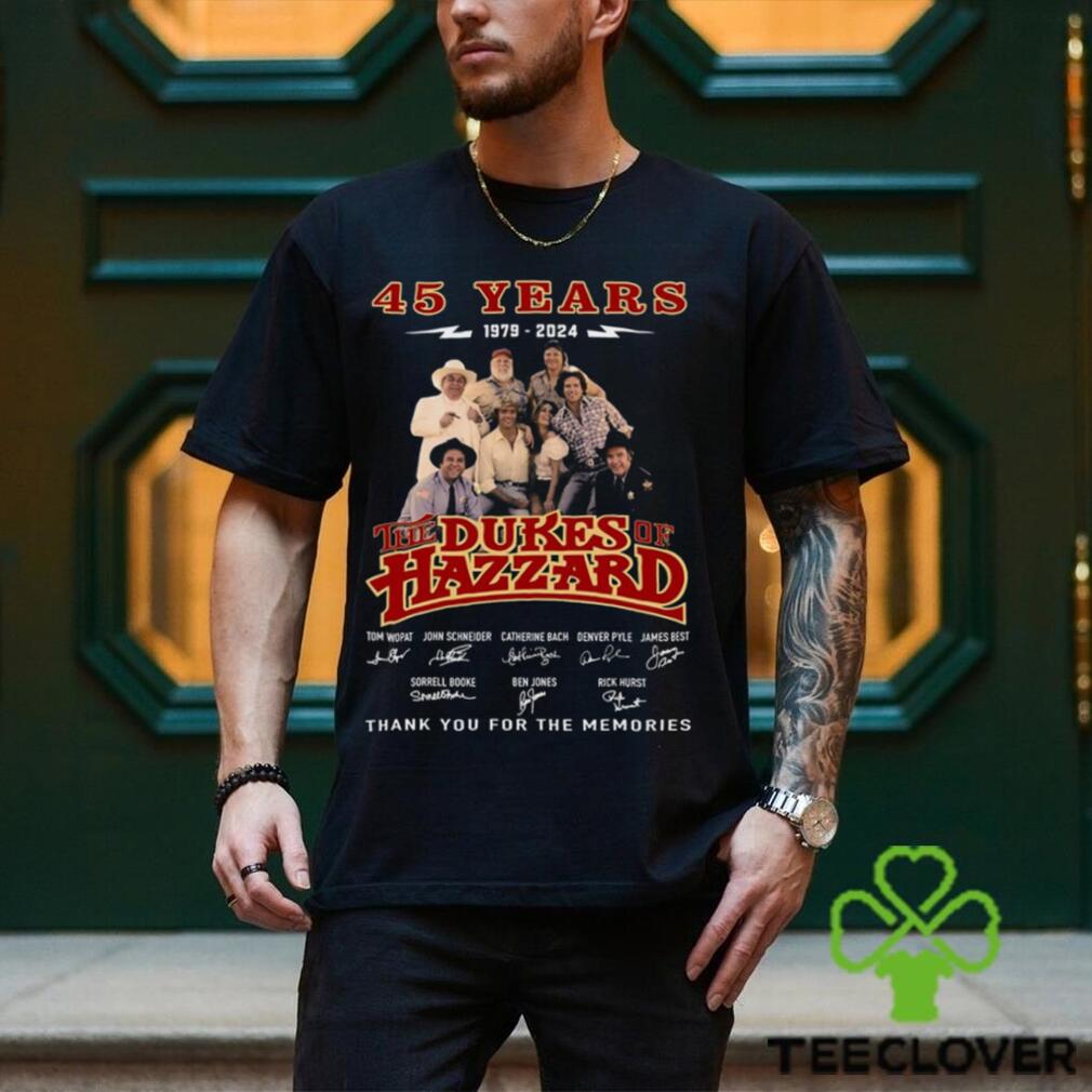 45 Years 1979 – 2024 The Dukes Of Hazzard Thank You For The Memories T Shirt 45 Years 1979 – 2024 The Dukes Of Hazzard Thank You For The Memories T Shirt