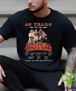 45 Years 1979 – 2024 The Dukes Of Hazzard Thank You For The Memories T Shirt