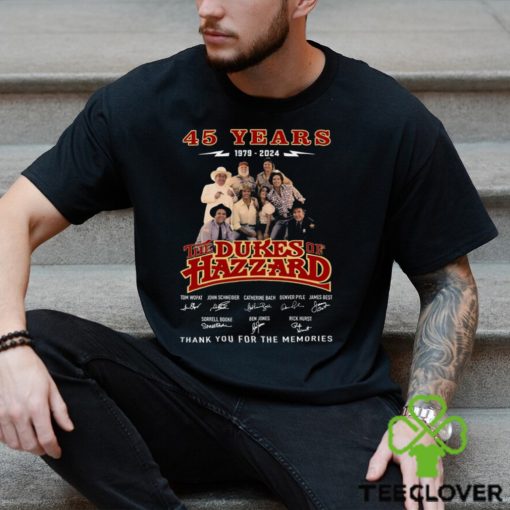 45 Years 1979 – 2024 The Dukes Of Hazzard Thank You For The Memories T Shirt