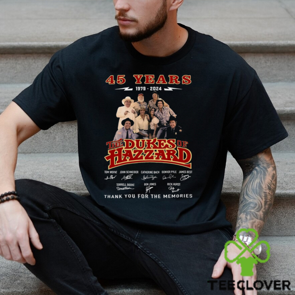 45 Years 1979 – 2024 The Dukes Of Hazzard Thank You For The Memories T Shirt 45 Years 1979 – 2024 The Dukes Of Hazzard Thank You For The Memories T Shirt