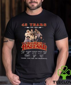 45 Years 1979 – 2024 The Dukes Of Hazzard Thank You For The Memories T Shirt