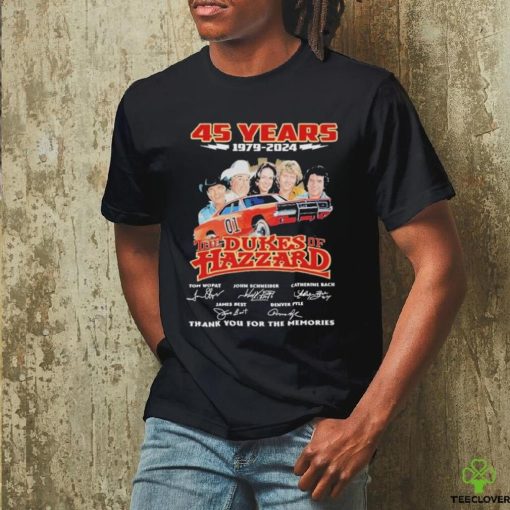 45 Years Of The Dukes Of Hazzard 1979 2024 Thank You For The Memories Signatures Shirt