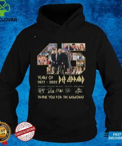 45 years of 1977 2022 Def Leppard band member signed Shirt