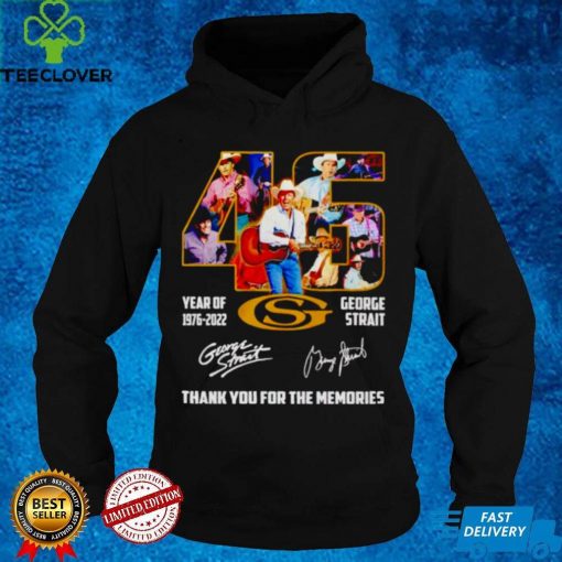 45 years of George Strait 1976 2022 signature hoodie, sweater, longsleeve, shirt v-neck, t-shirt