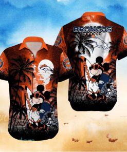 Denver Broncos NFL Team Logo Baby Yoda Hawaiian Shirt