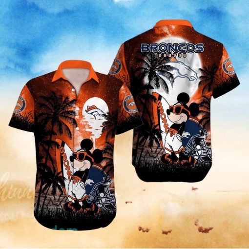 Denver Broncos NFL Team Logo Baby Yoda Hawaiian Shirt