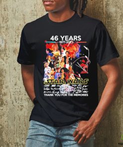 46 Years Star Wars 1977 2023 All Members Signature Thank You For The Memories Shirt 3 46 Years Star Wars 1977 2023 All Members Signature Thank You For The Memories Shirt