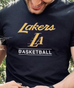 '47 Black Los Angeles Lakers 2023 24 City Edition Triplet Franklin T Shirt