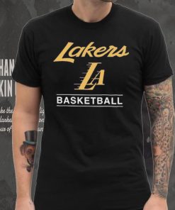 '47 Black Los Angeles Lakers 2023 24 City Edition Triplet Franklin T Shirt