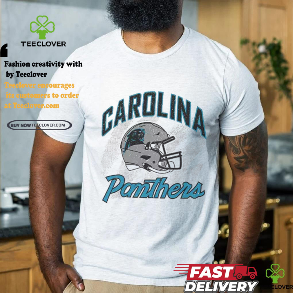 '47 Men's Carolina Panthers Shader Throwback White Crew shirt '47 Men's Carolina Panthers Shader Throwback White Crew shirt