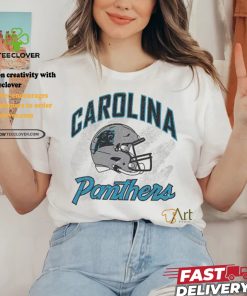 '47 Men's Carolina Panthers Shader Throwback White Crew shirt