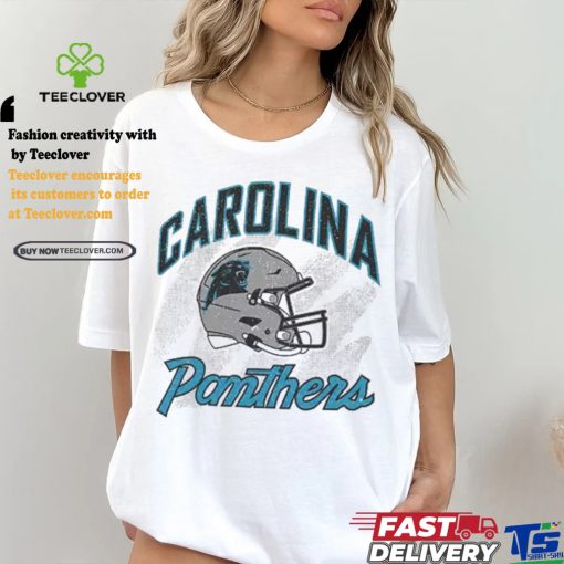 ’47 Men’s Carolina Panthers Shader Throwback White Crew shirt
