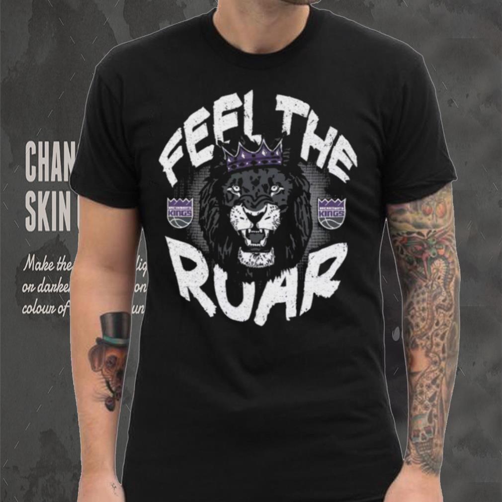 '47 Men's Sacramento Kings Feel The Roar Black T Shirt '47 Men's Sacramento Kings Feel The Roar Black T Shirt