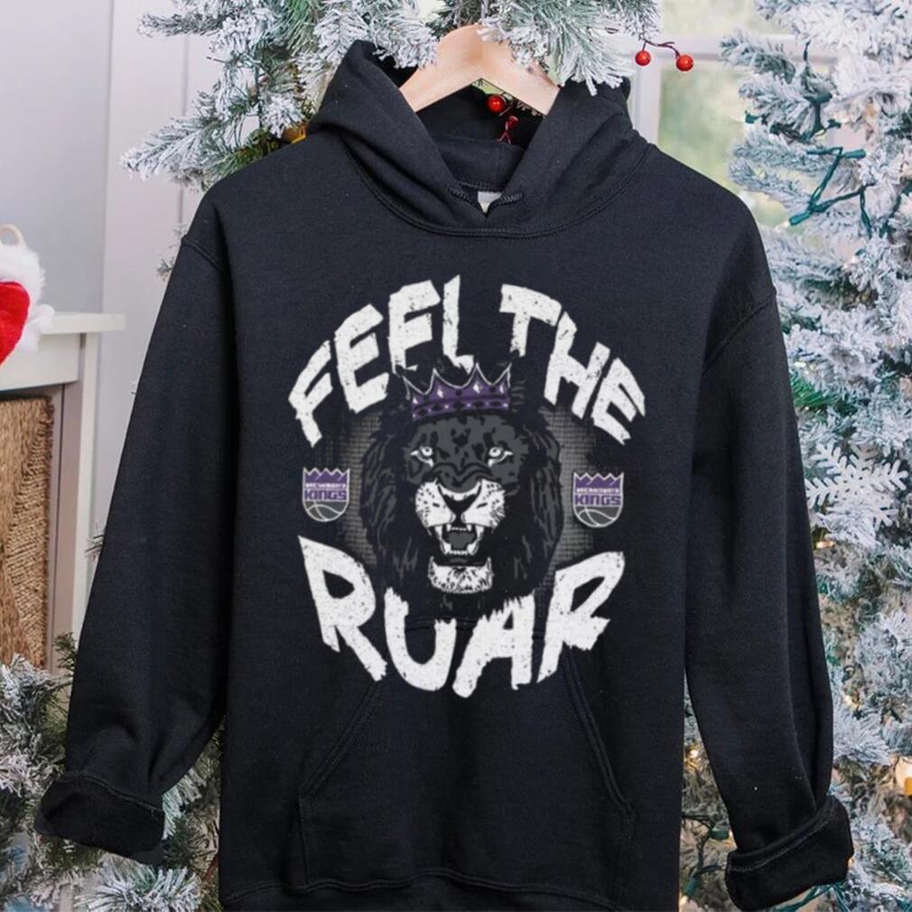 '47 Men's Sacramento Kings Feel The Roar Black T Shirt '47 Men's Sacramento Kings Feel The Roar Black T Shirt