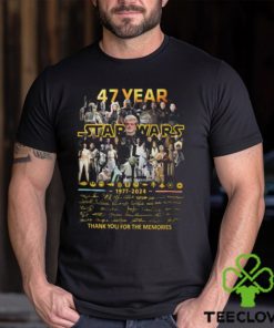 47 Year Star Wars 1977 2024 Thank You For The Memories T Shirt