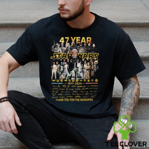 47 Year Star Wars 1977 2024 Thank You For The Memories T Shirt